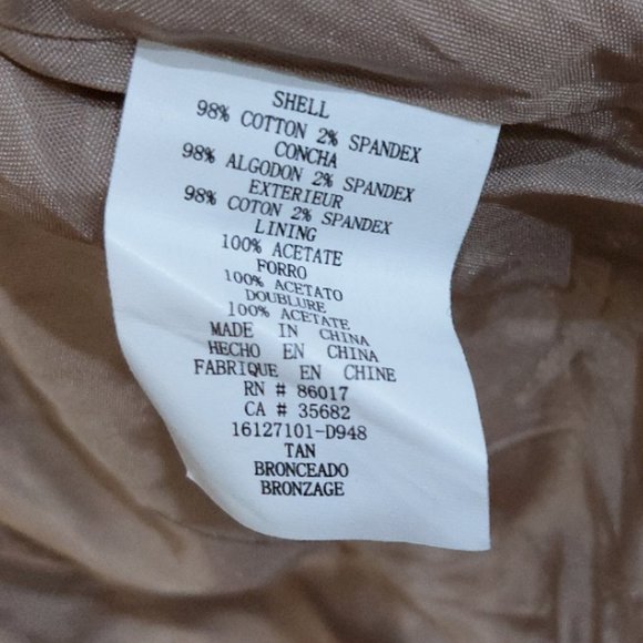 💋GORGEOUS BOHO CHIC💋Vintage Victorian Corduroy Peplum Overlay Blazer in Tan - Picture 11 of 12